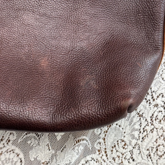 Portland leather goods, crossbody full tote, cold brew. - Picture 5 of 15